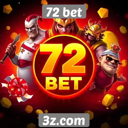 Variedade de jogos disponíveis na 72 bet